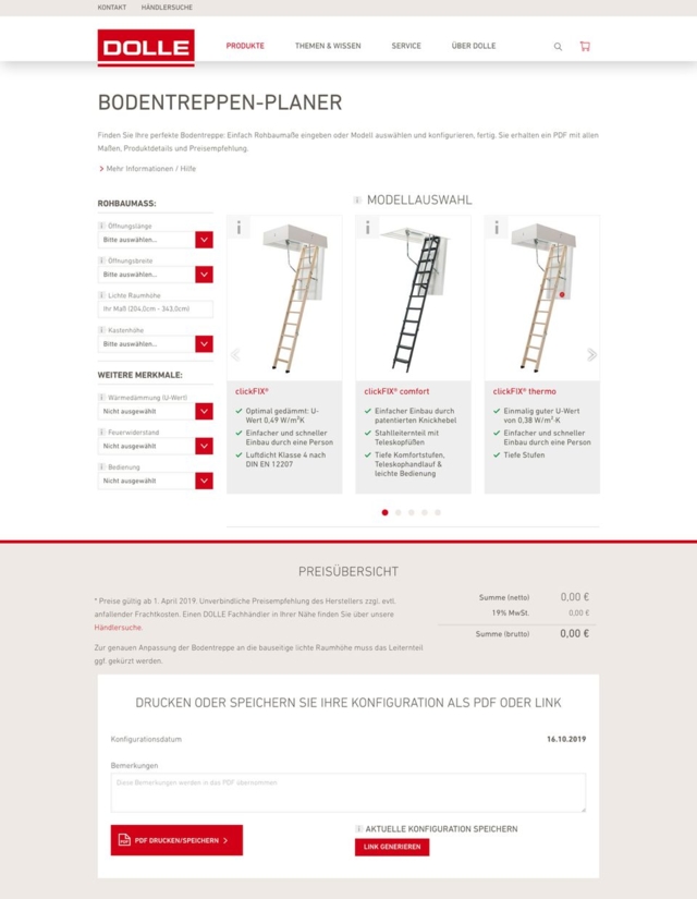 Bodentreppen Planner vom Dolle