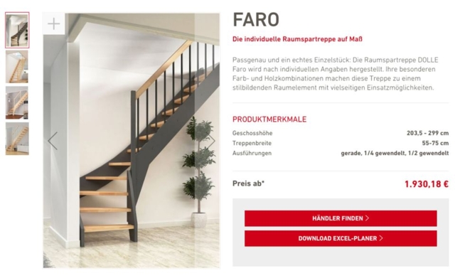 Faro die Individuelle Raumspartreppe auf Maß