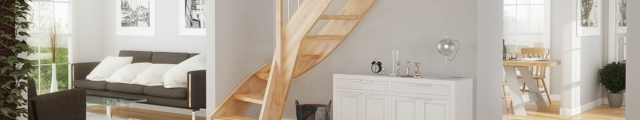 Wohnzimmer mit der IhnenTreppen aus Holz