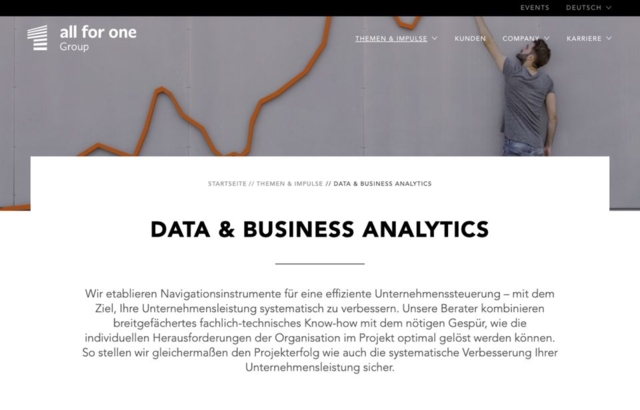 Vorschauseite von Data und Business Analytics