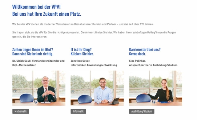 VPV Karriere Seite