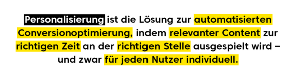 Zitat zum Thema Personalisierung, Logic Joe Webinar
