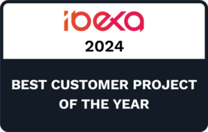 Ibexa Auszeichnungs Badge Best Customer Project 2024